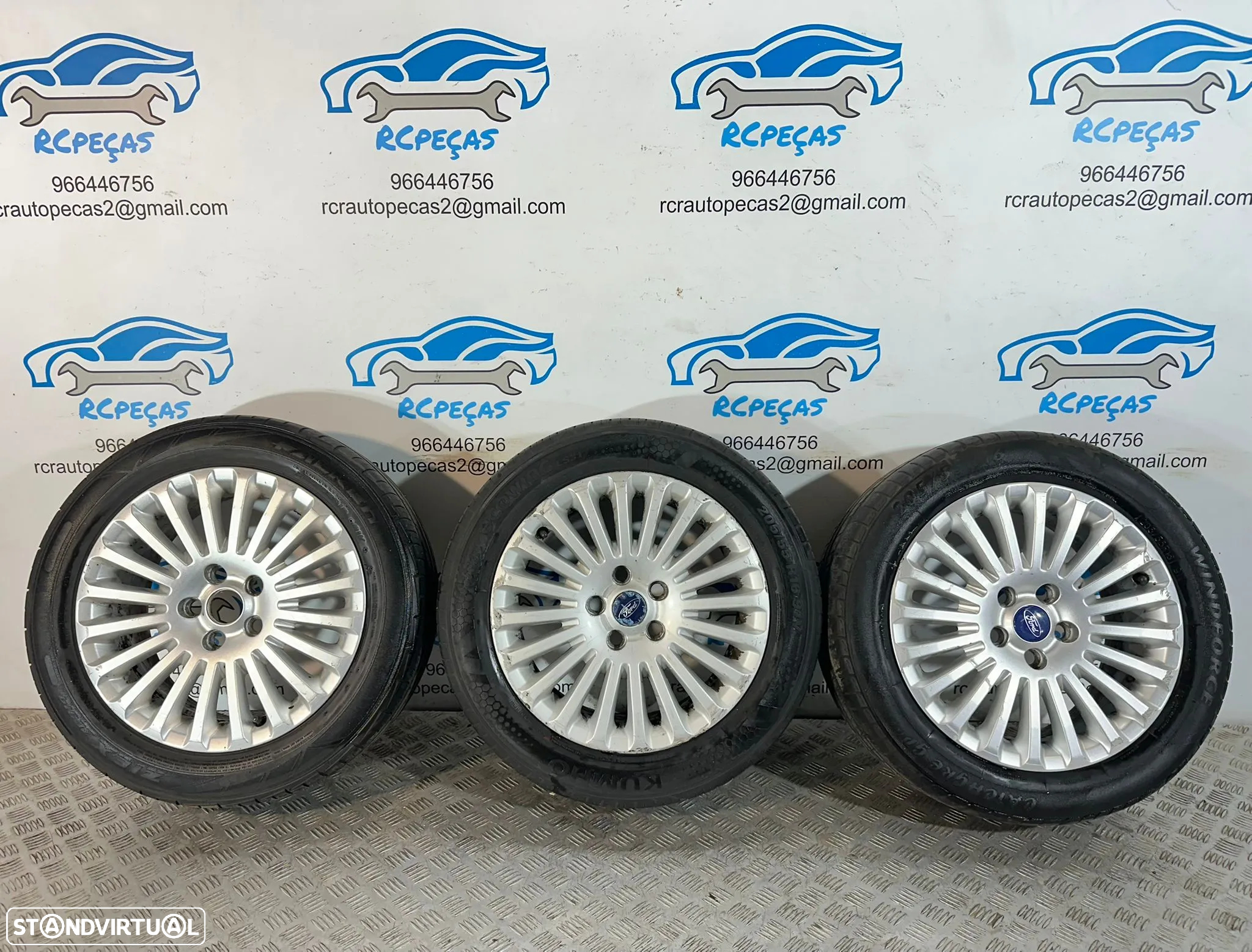 .Conjunto Jantes 16 Originais Ford Titanium 7J ET50 5x108 7M5J-DA - 2