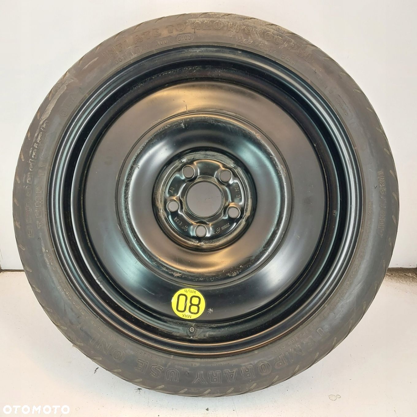 Koło dojazdowe Dojazdówka 17 5x100 Toyota Yaris IV 125/70R17 B1843 - 1