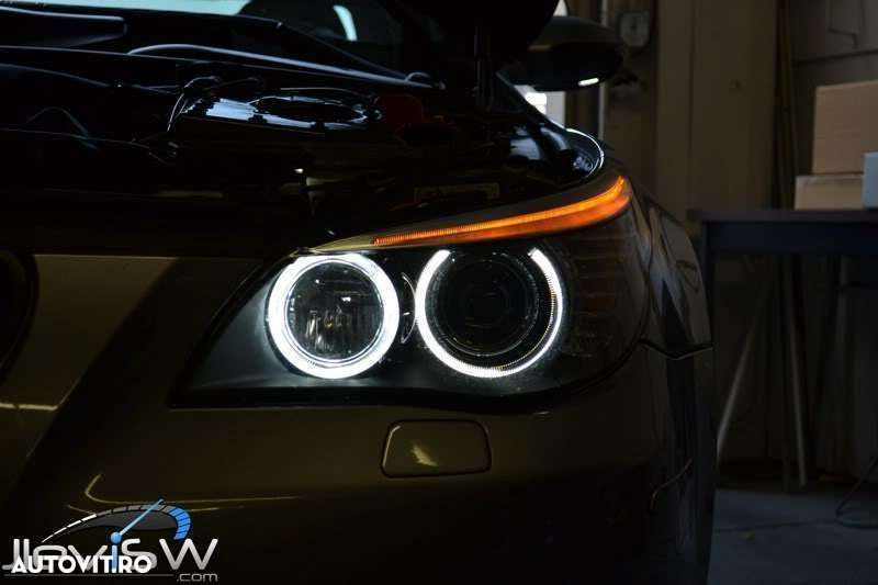 LED Marker Angel Eyes pentru BMW E60 E61 LCI Facelift Halogen 20W CREE LED ⭐️⭐️⭐️⭐️⭐️ - 3
