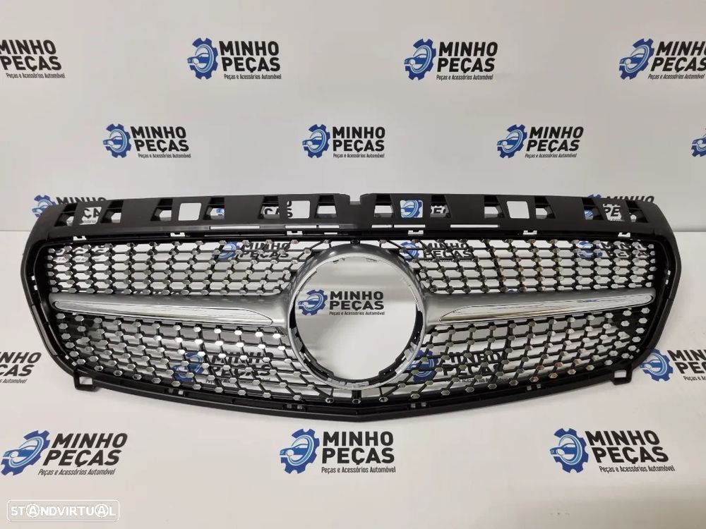 Grelha Frontal Mercedes Class A (W176) Diamond Silver - 2