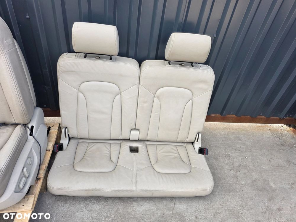 FOTEL FOTELE AUDI Q7 4L 7 OSÓB SKÓRA PODGRZEWANE MONITORY BOSE KOMPLET ! - 7