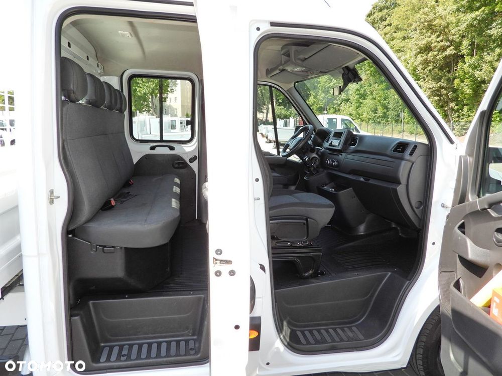 Renault MASTER WYWROTKA PODWÓJNA KABINA DOKA 6 MIEJSC TEMPOMAT LEDY BLIŹNIACZE KOŁA KLIMATYZACJA  130KM - 36