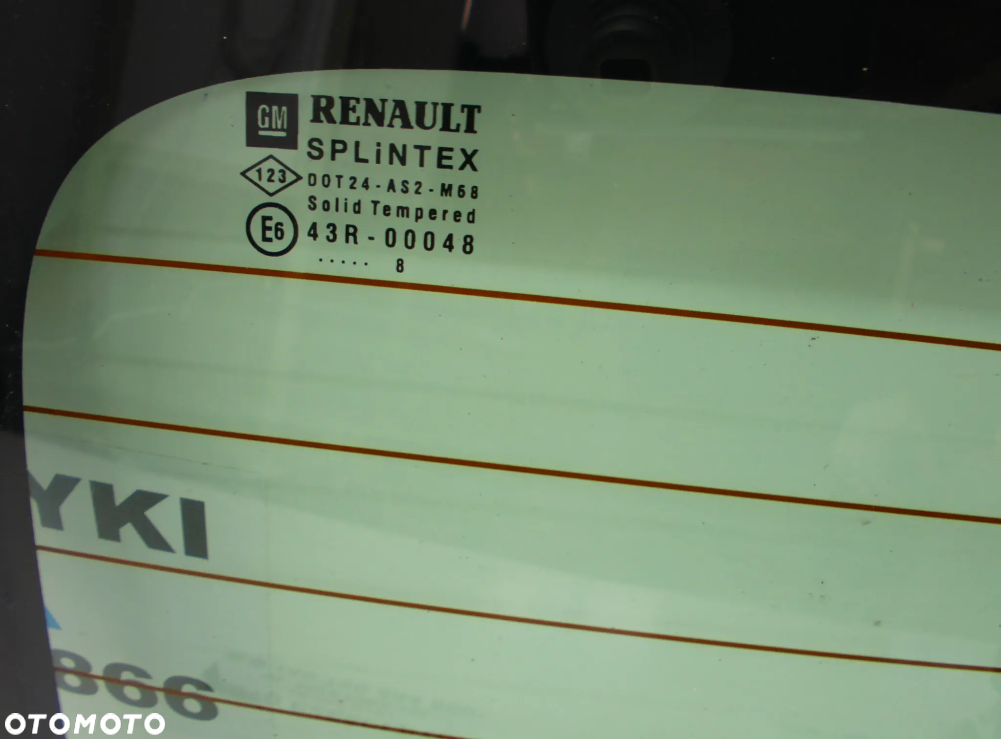 Renault Trafic II Szyba tył drzwi - 3