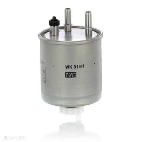 Filtru combustibil Mann-Filter WK918/1 Renault Kangoo 2008-2020, Laguna III, 2007-2015, Twingo 2007-2014 motorizare 1.5 DCI, 2.0 DCI - 1