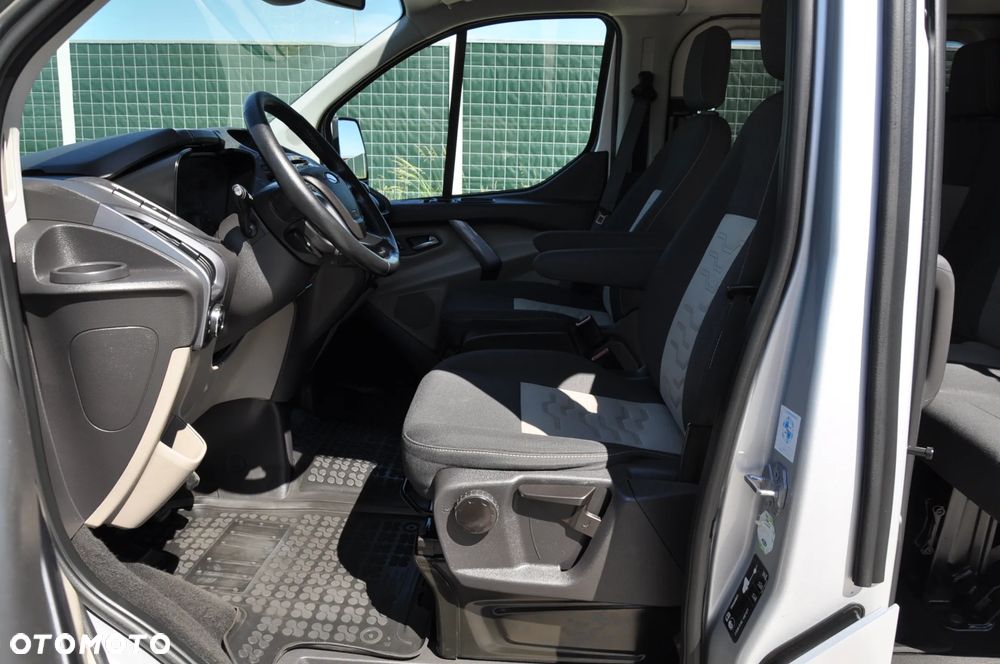 Ford TRANSIT CUSTOM 170 KM M6 Limited DCiV 290 L2 5 osobowy Brygadowy Krajowy I Właściciel Serwisowany Drzwi przesuwne z dwóch stron - 18