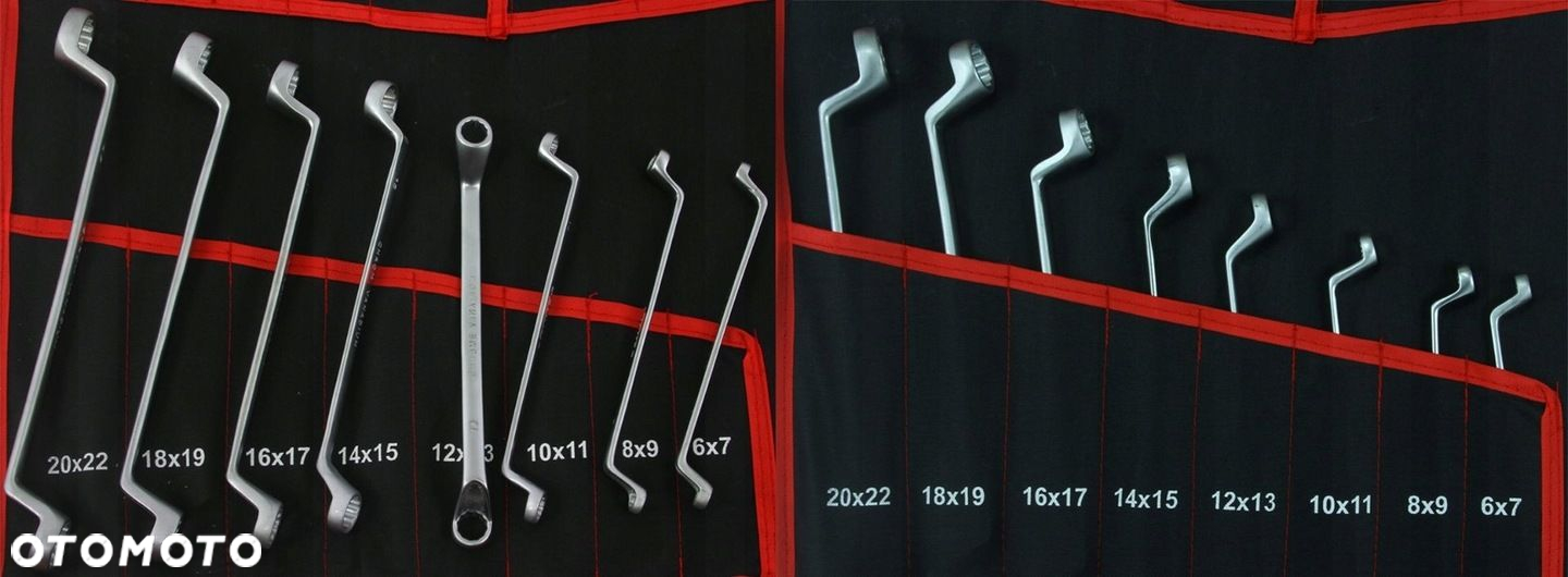 KLUCZE PŁASKO OCZKOWE 6-32 TORX TYP C GIĘTE ZESTAW KLUCZY 47sz NASADOWE - 7