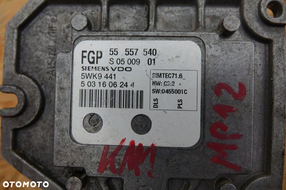 STEROWNIK SILNIKA MODUŁ ECU KOMPUTER OPEL VECTRA C 1.8 16V  55557540 - 3