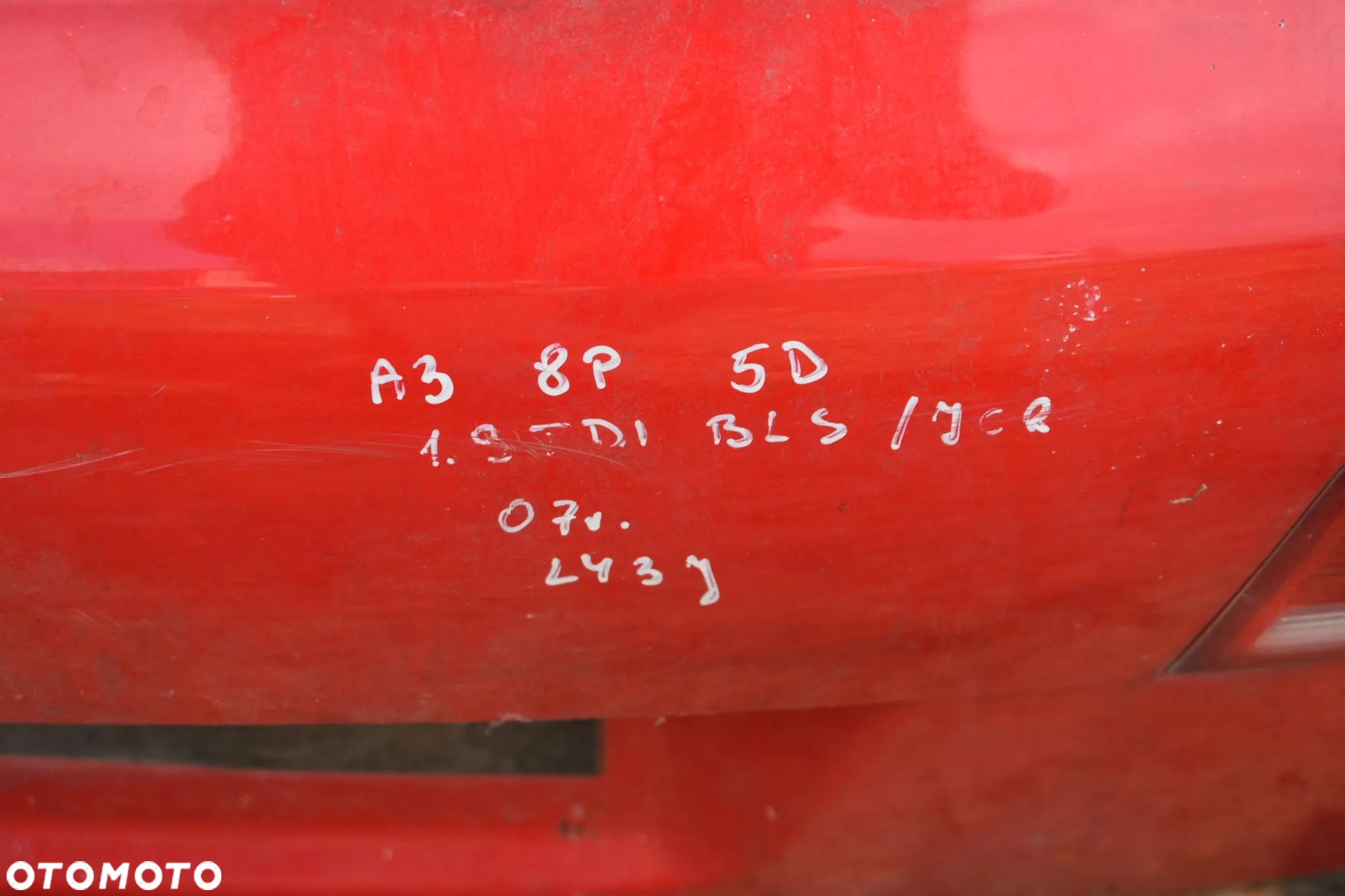 KLAPA BAGAŻNIKA AUDI A3 8P 5D LY3J - 10