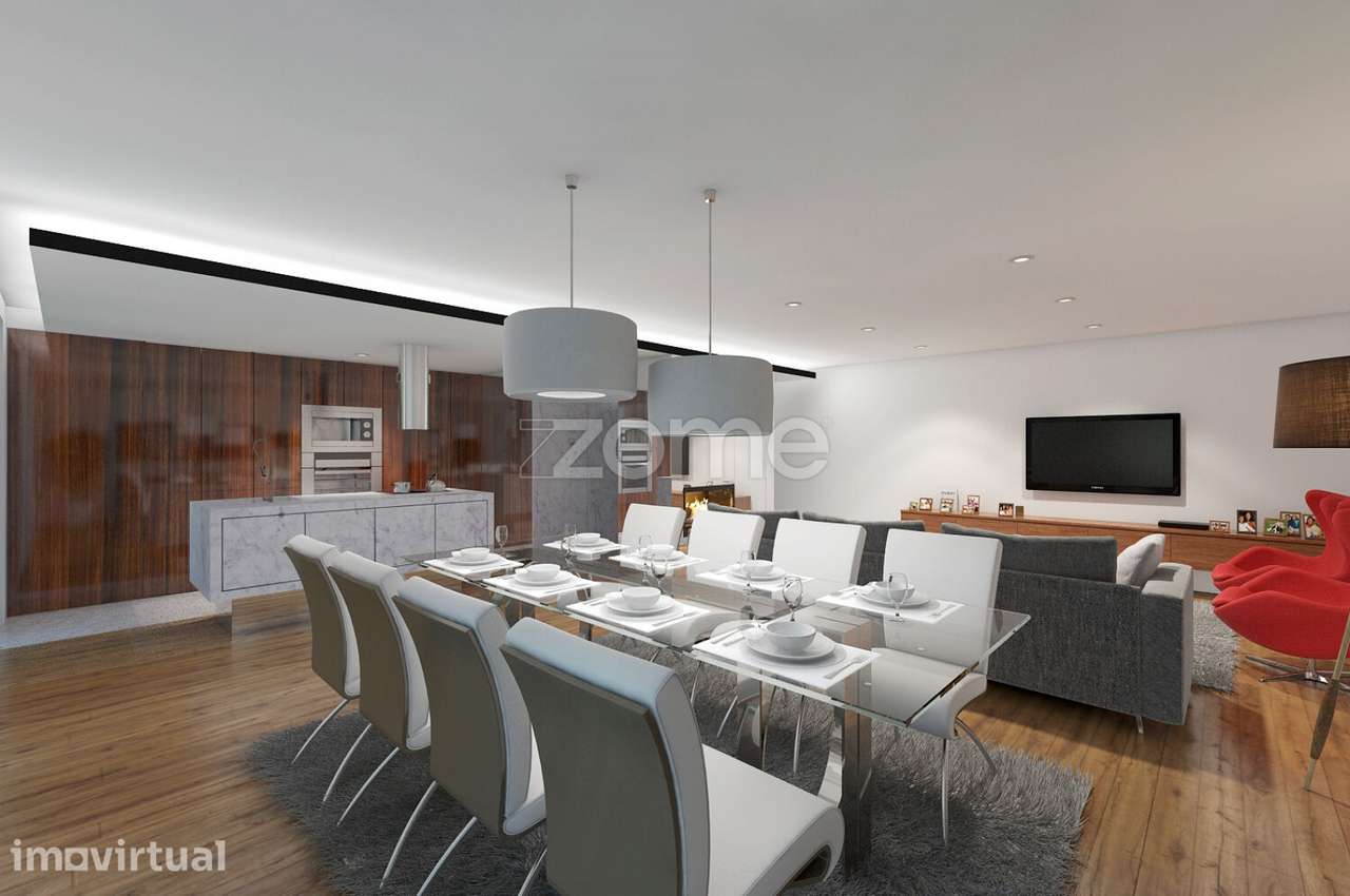 Moradia T3 +1 Térrea c/Piscina, lote com 611 m2, Água Longa, Stº Ti... - Grande imagem: 5/30