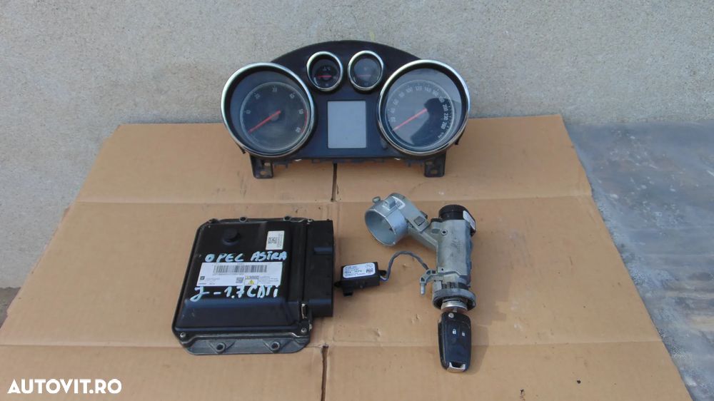 Kit pornire ECU calculator motor,Cip cheie si imobilizator Opel Astra J 1.7 CDTI an 2009-2015 cod 55579443  MB 275700-1190 - 1
