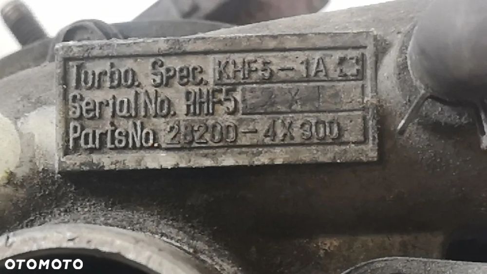 TURBOSPRĘŻARKA TURBINA TURBO KIA CARNIVAL I 2.9 CRDI 127 144 KM - 5