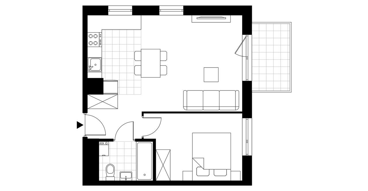 2-pokojowe mieszkanie 44m2 + balkon Bez Prowizji - Pełny obrazek: 4/19