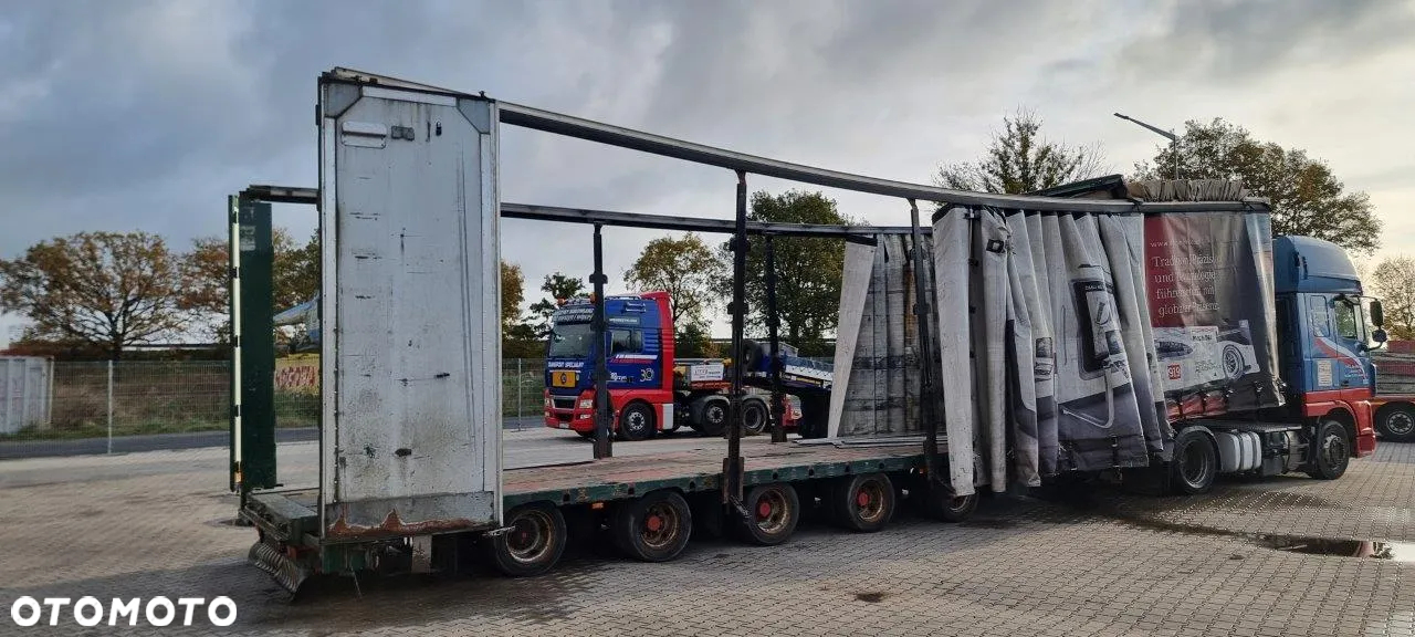 Dinkel Dinkel naczepa niskopodwoziowa 5 osiowa z rozsuwaną plandeką i dachem - 18