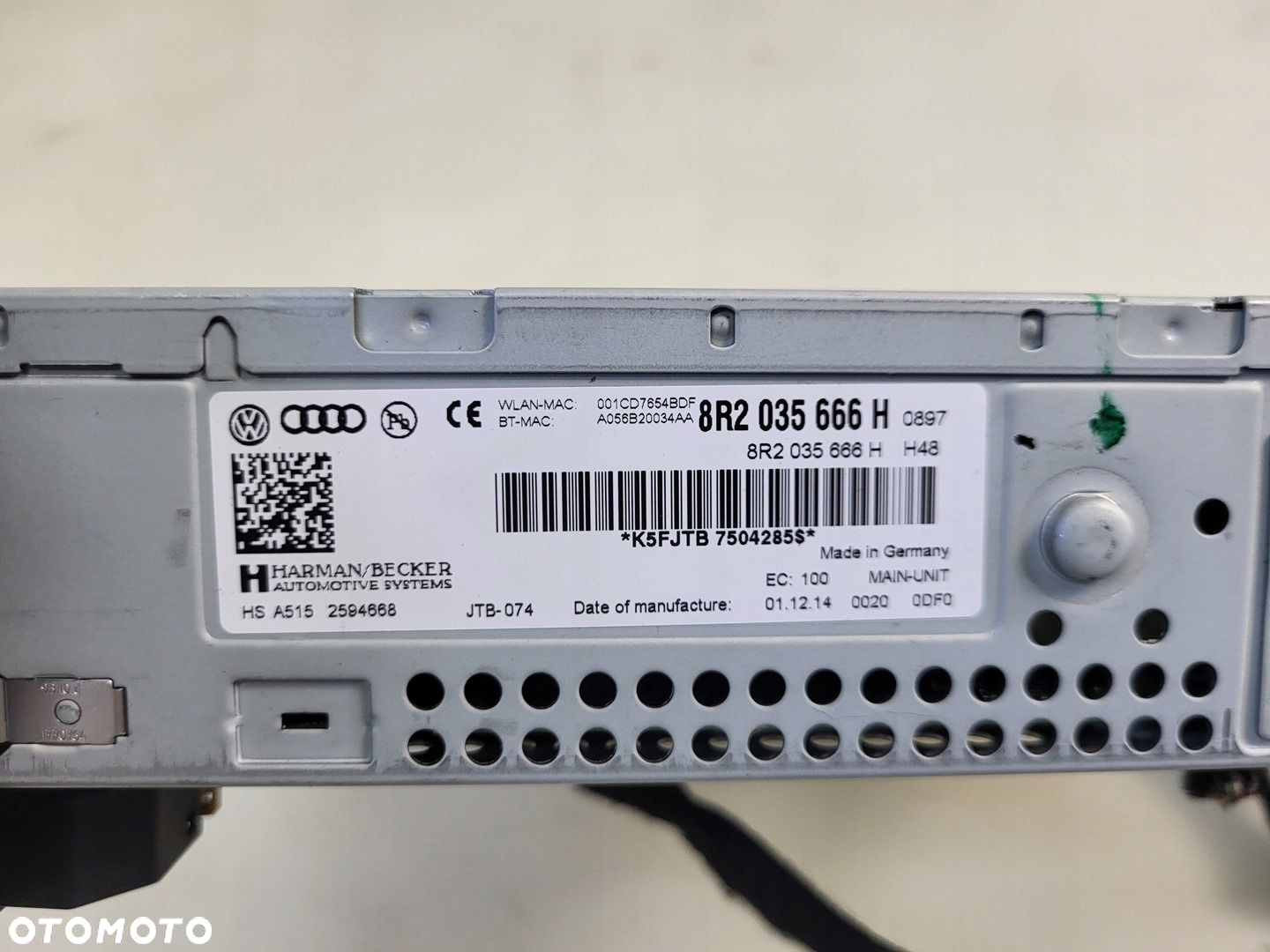 radio odtwarzacz cd karta sd AUDI A4 B8 8R2035666H - 13