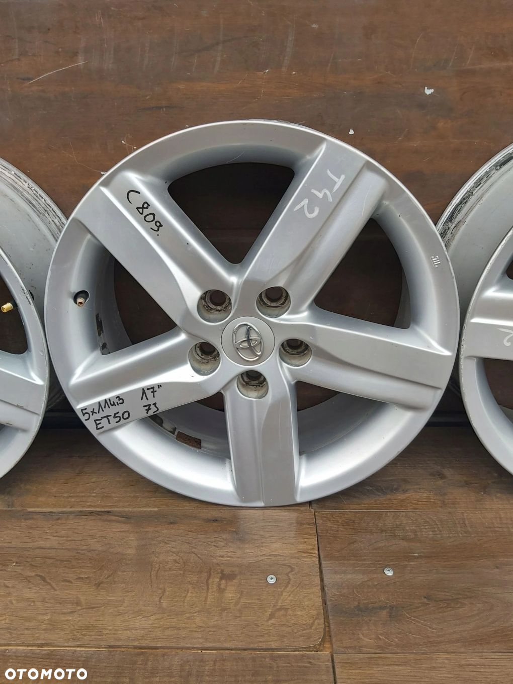 Toyota Auris I II Alufelgi 17 5x114,3 et50 7J Verso Avensis - 4