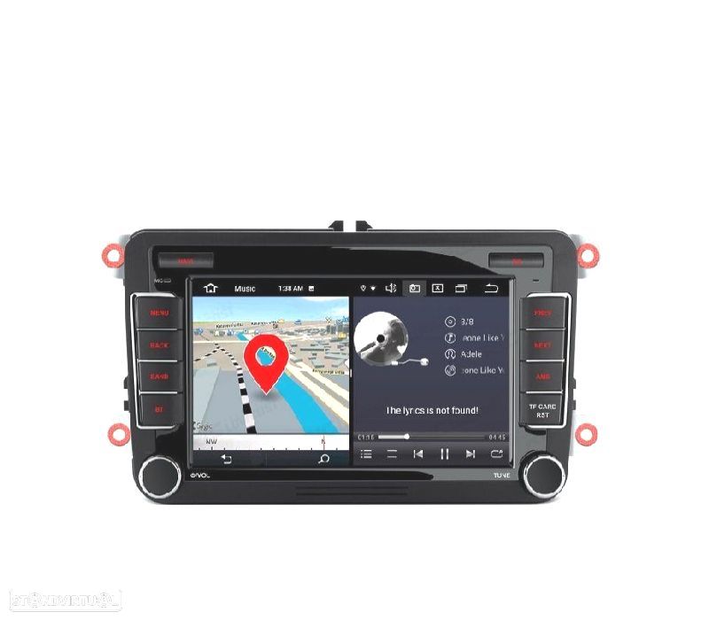 AUTO RÁDIO GPS ANDROID 14 VOLKSWAGEN VW PARA SKODA SEAT - 7