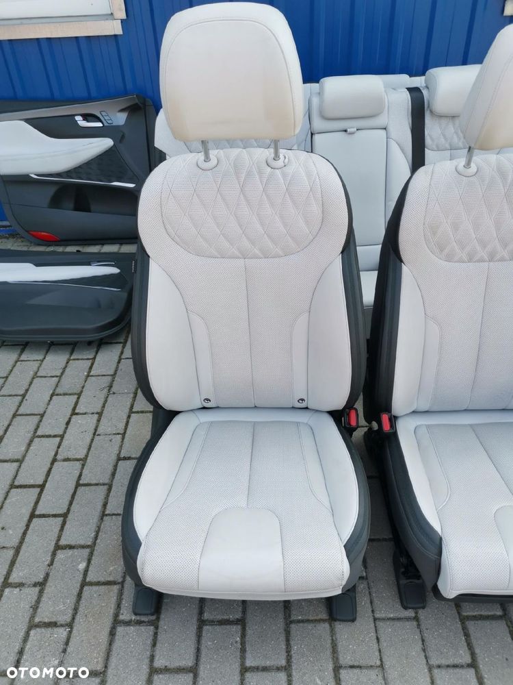 HYUNDAI SANTA FE IV LIFT KOMPLET FOTELI SKORA FOTELE KANAPA BOCZKI 7 OSÓB - 3