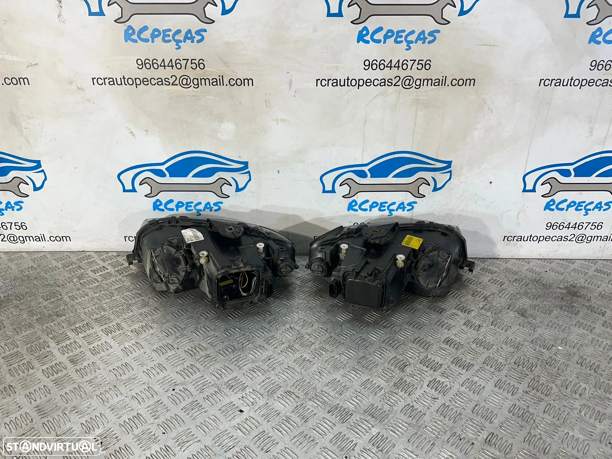 .Conjunto Oticas Farois Frontais Frente Original Audi A3 8P Halogéneo 2003 - 2010 8P0941003L 8P0941004L - 5