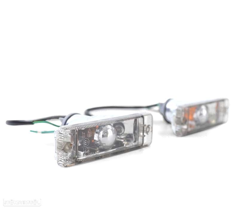 PISCAS FRONTAIS VOLKSWAGEN VW GOLF JETTA POLO CRISTAL CLARO PRETO COM LUZES DE POSIÇÃO - 3