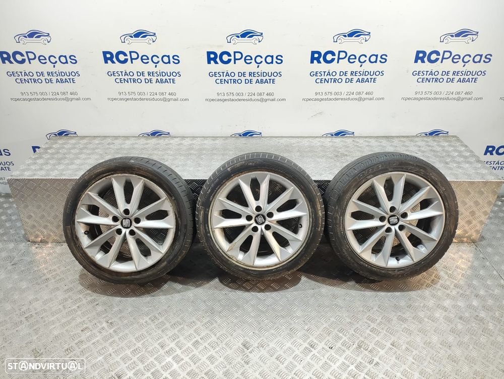 Conjunto 3 Jantes 16 Diamond Silver Seat Ibiza IV 6J FR 7J ET43 5x100 - 8