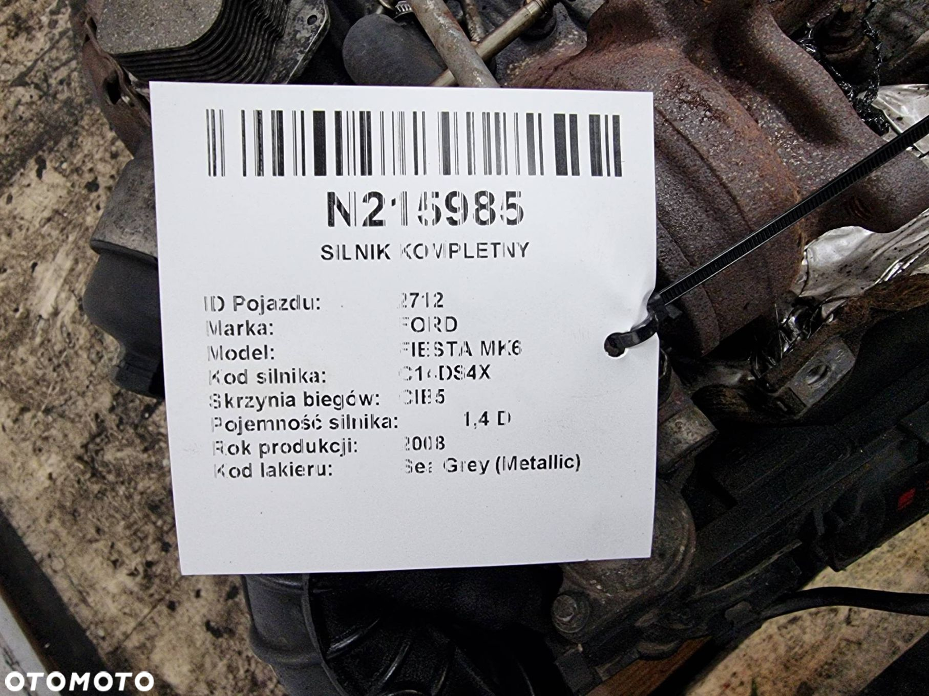 SILNIK KOMPLETNY FORD FIESTA MK6 F6JB - 7