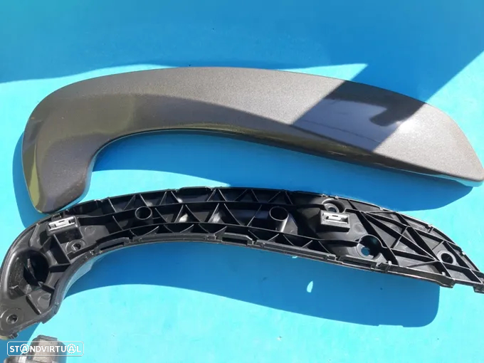 Puxador pega porta Renault Megane III Cinza  (4 peças)   NOVO - 3