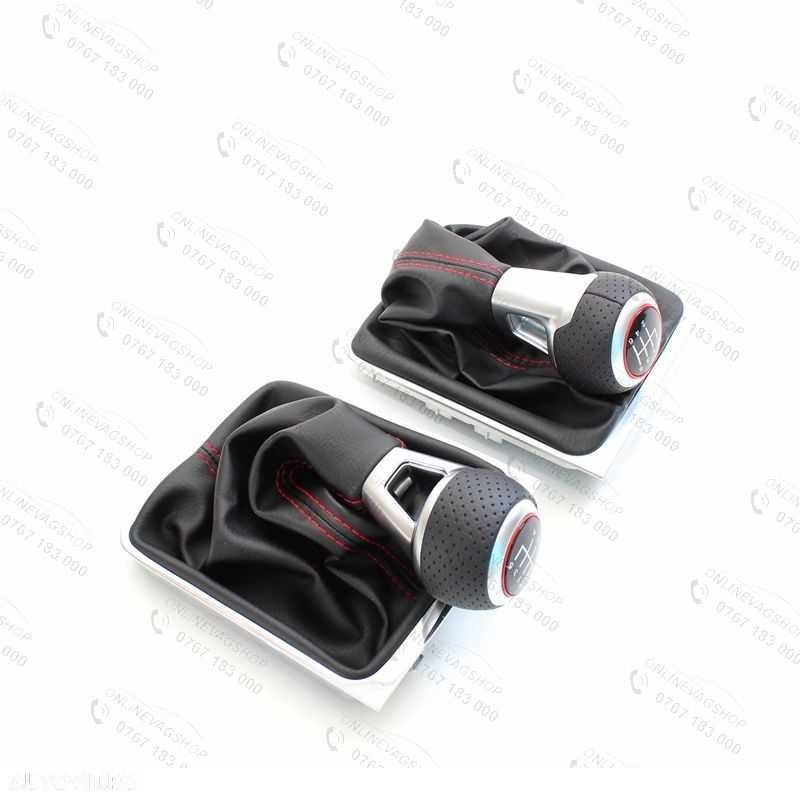 Nuca piele Passat B6,CC,3C,B7 in 5 sau 6 viteze cu manson schimbator - 5