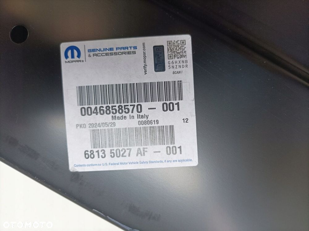 DRZWI TYLNE PRAWE FIAT DUCATO JUMPER BOXER 46858570 NOWY ORYG - 8