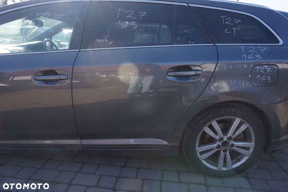 DRZWI TYLNE LEWE AVENSIS III T27 PH1 KOMBI 1G3  SZARY TOYOTA 2009-2011 - 3