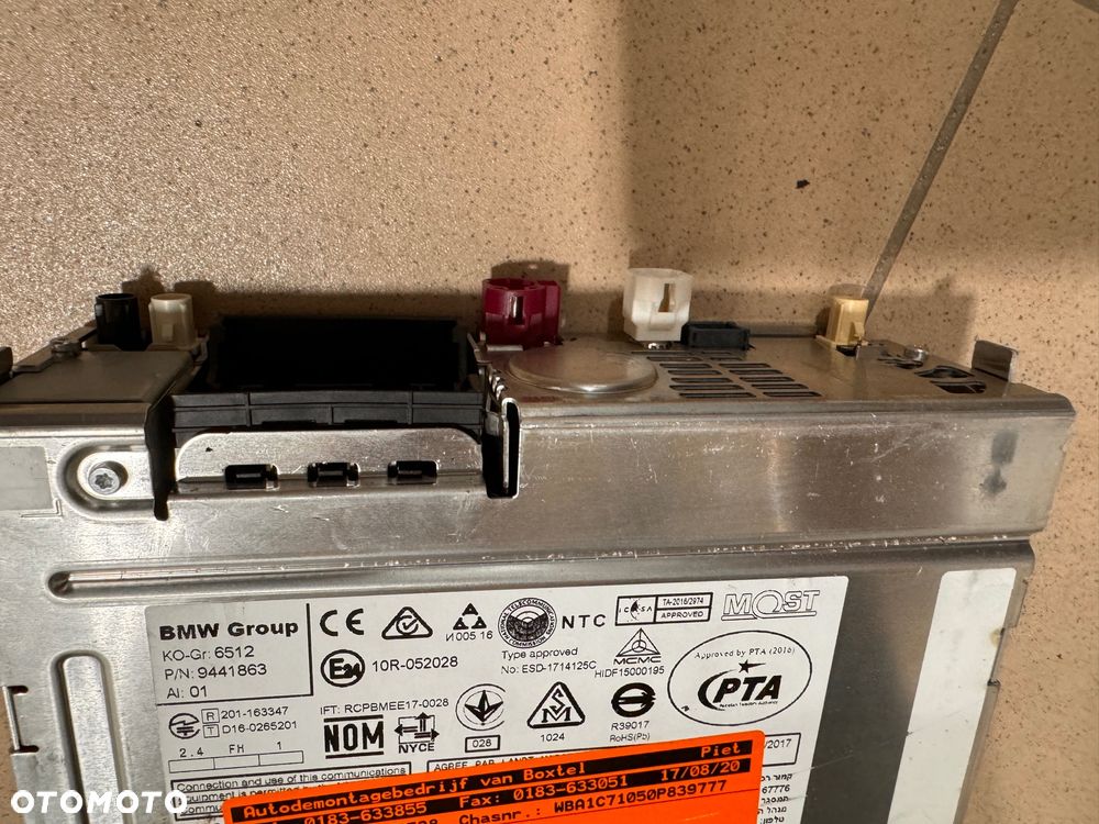 nawigacja radio bmw f20 f30 f39 f45 f48 f55 9441863 - 2