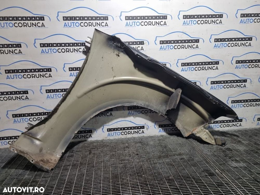 Aripa Stanga Fata Nissan Navara D40 Facelift 2006 - 2010 5 Usi NEGRU GNO BLACK (1187) - 2