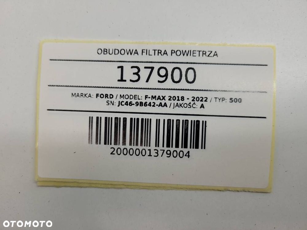 OBUDOWA FILTRA POWIETRZA FORD F-MAX 500 2019 EURO 6 JC46-9B642-AA - 13