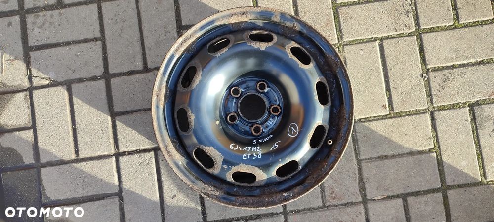 FELGI 5x100 6Jx15 CALI ET38 VW GOLF IV LEON I BORA TOLEDO OCTAVIA I A38L KOMPLET 4 SZTUKI - 2