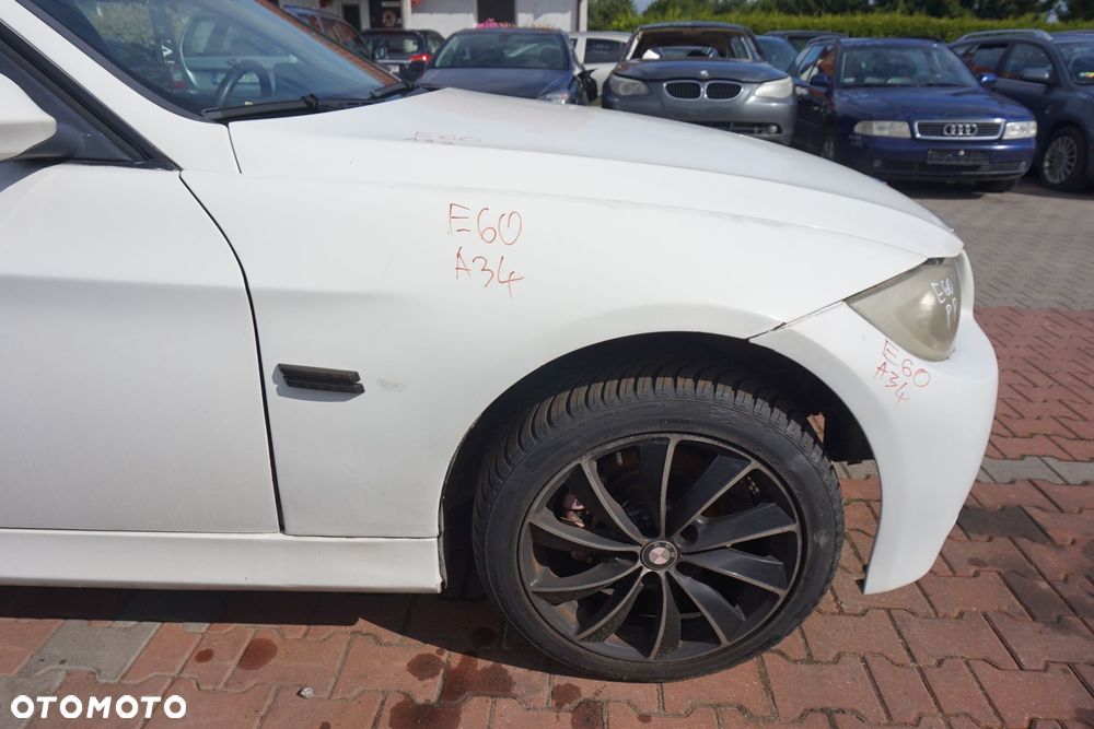 MASKA ZDERZAK BŁOTNIKI LAMPY 3 E90 A34 M-PAKIET BMW 2004-2008 BIAŁY PRZÓD KOMPLETNY - 14