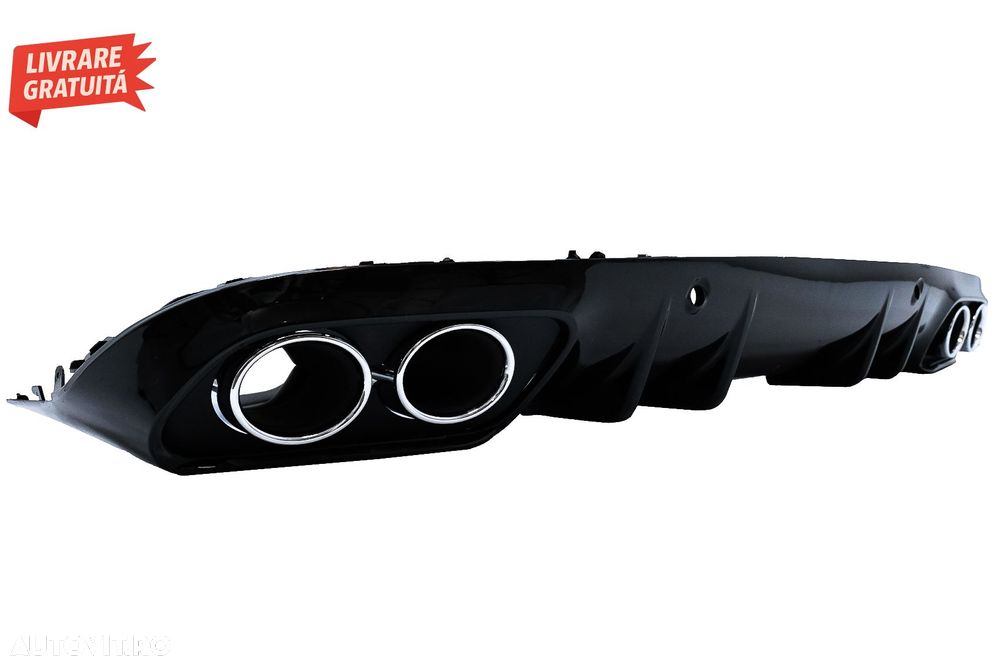 Difuzor Bara Spate Evacuare Dubla si Tobe Ornament Mercedes C-Class C205 A205 Coup- livrare gratuita - 4