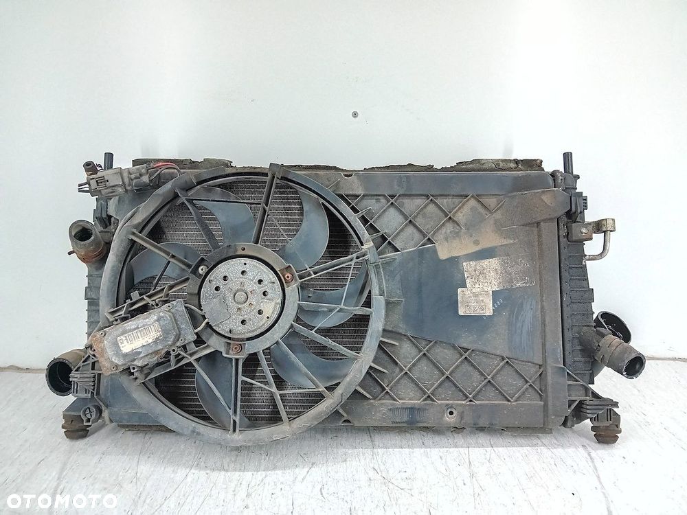 ZESTAW CHŁODNIC WODA KLIMA INTELCOOLER WENTYLATOR FORD FOCUS II 1137328148 - 4