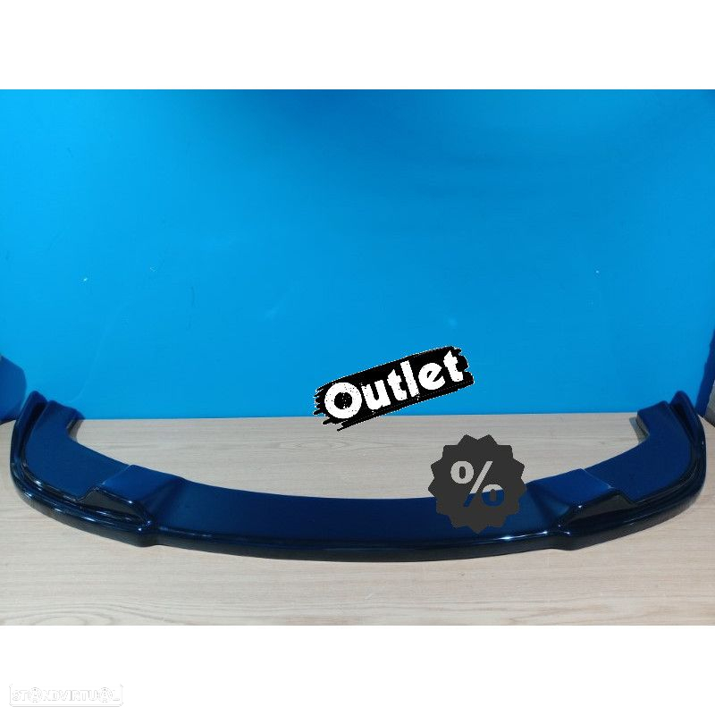 C010791C3 SPOILER LIP BMW E60 E61 07-09 LOOK M5 PRETO BRILHANTE - 4