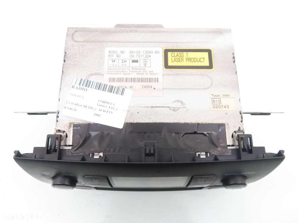 RADIO TOYOTA COROLLA Verso E12 8612013060B0 - 7