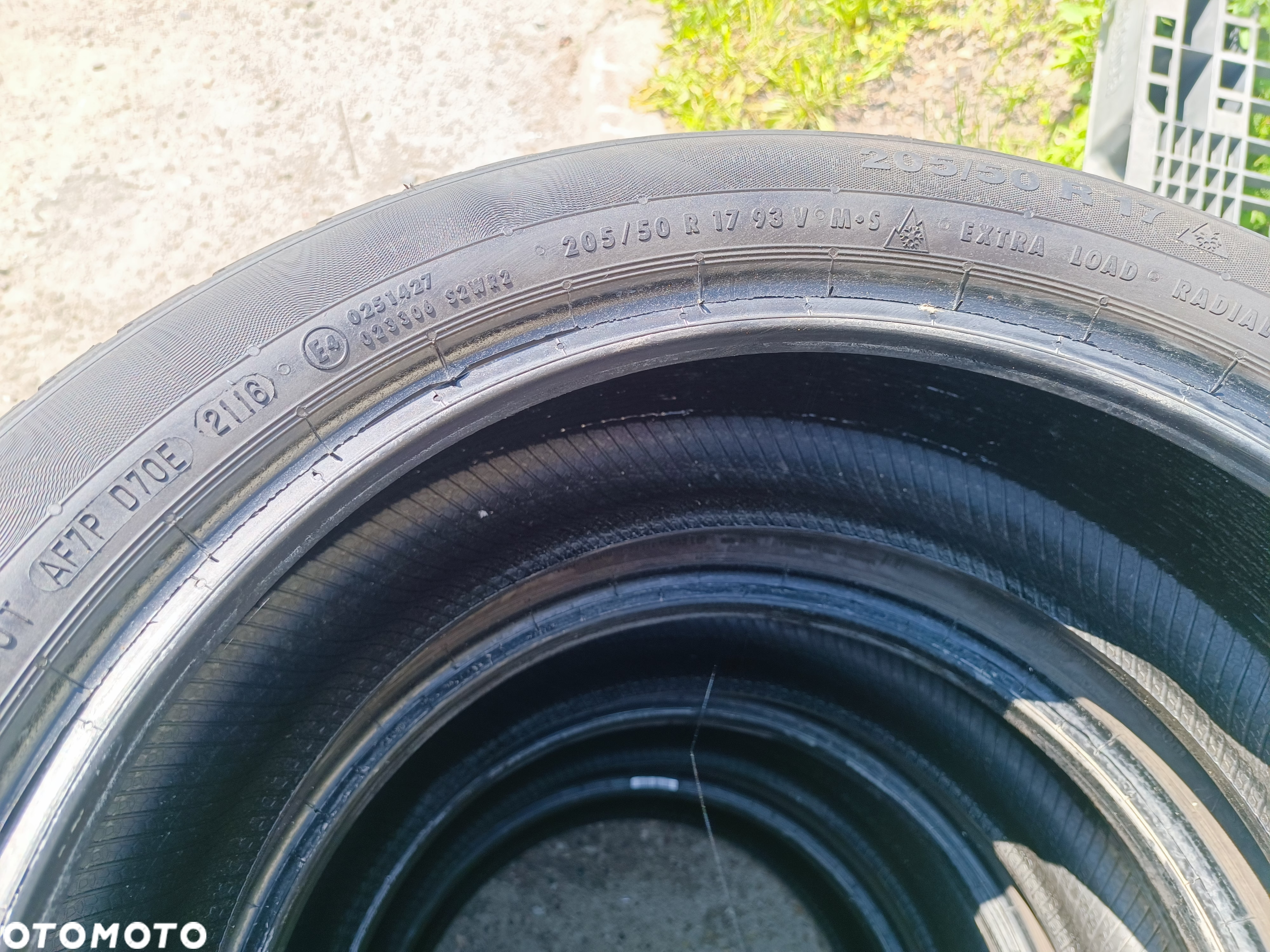 205/50R17 Opony Całoroczne Wielosezonowe Continental ContiContact TS815 5-7mm Legnica ALU-RAD 205/50 - 7