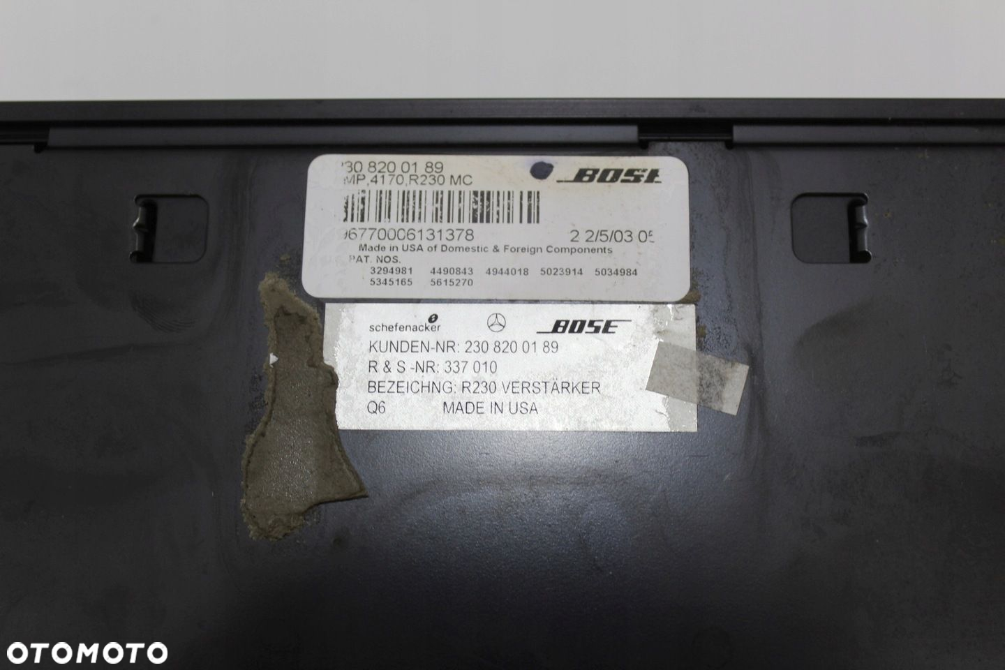 Wzmacniacz Bose OE Mercedes SL R230 W230 SL350 SL500 A2308200189 - 5
