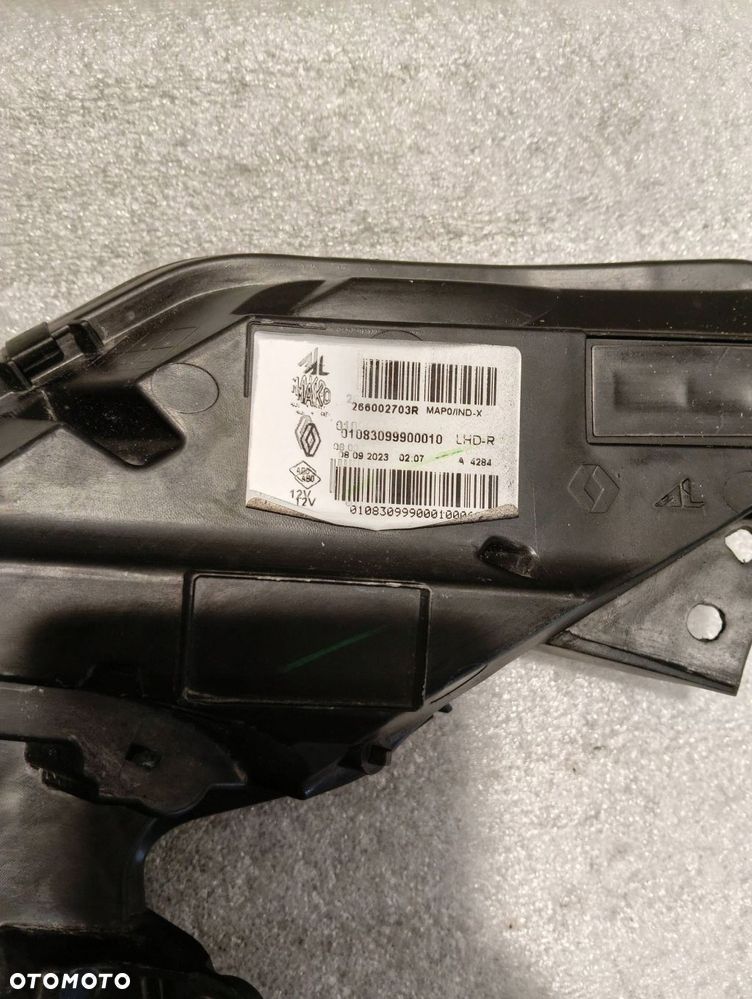 renault clio v drl led przód strona prawa lampa przednia 266002703r - 7