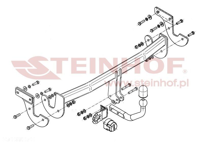 Hak Holowniczy + MODUŁ 7PIN do Hyundai i40 Kombi od 2011 do 2019 - 2
