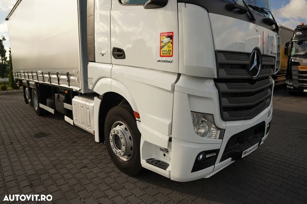 Mercedes-Benz ACTROS 2551 / 6X2 CORTINĂ / RIDICATIVĂ / PUNTE RIDICATIVĂ / DIRECȚIE / PODEA REZISTENTĂ - 7