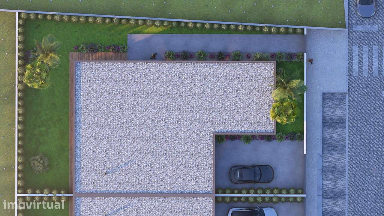 Moradia térrea nova T3 de 4 frentes arquitetura moderna - Grande imagem: 2/12