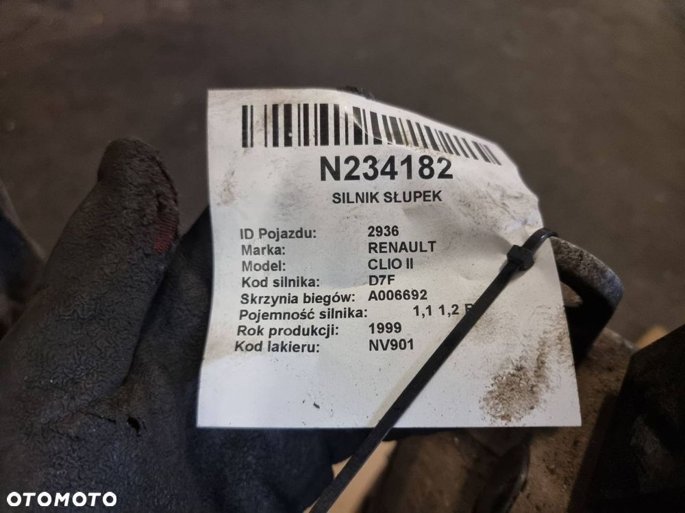 SILNIK SŁUPEK RENAULT CLIO II D7FD720 1.2 - 2