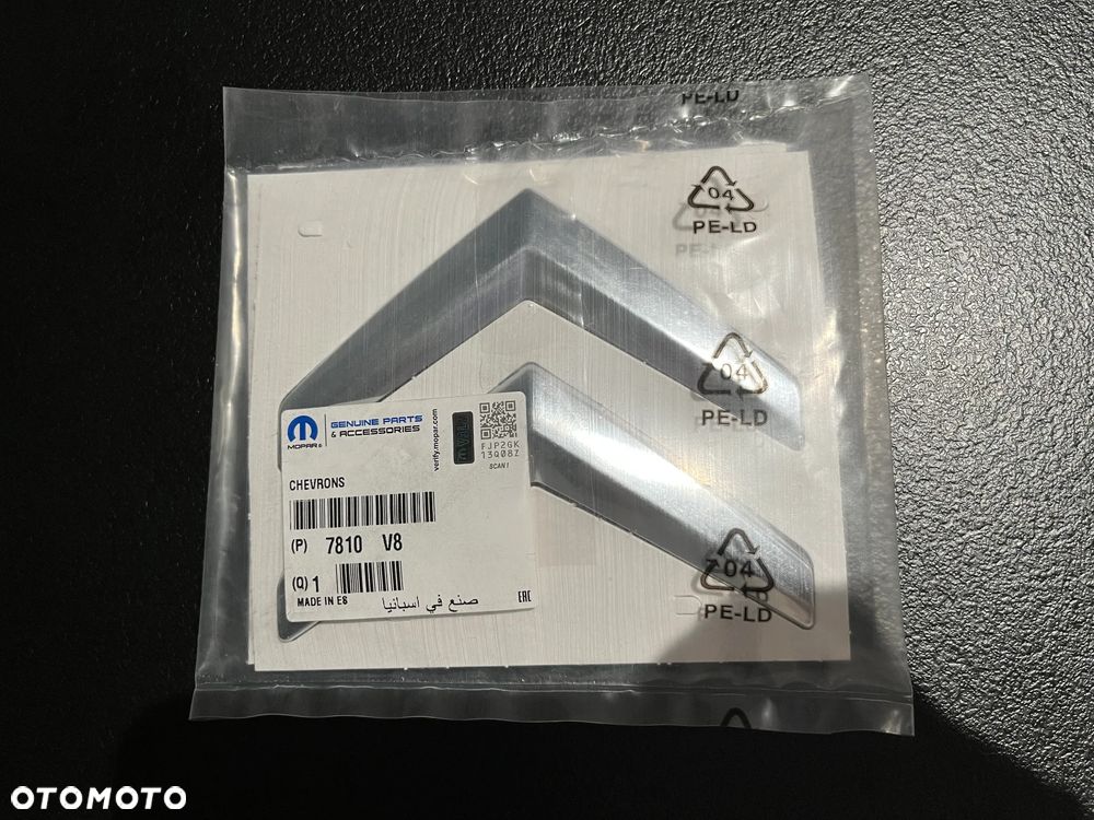 CITROEN BERLINGO EMBLEMAT LOGO NAPIS KLAPA TYŁ 866602, 7810V8 ORGINAŁ NOWY - 5
