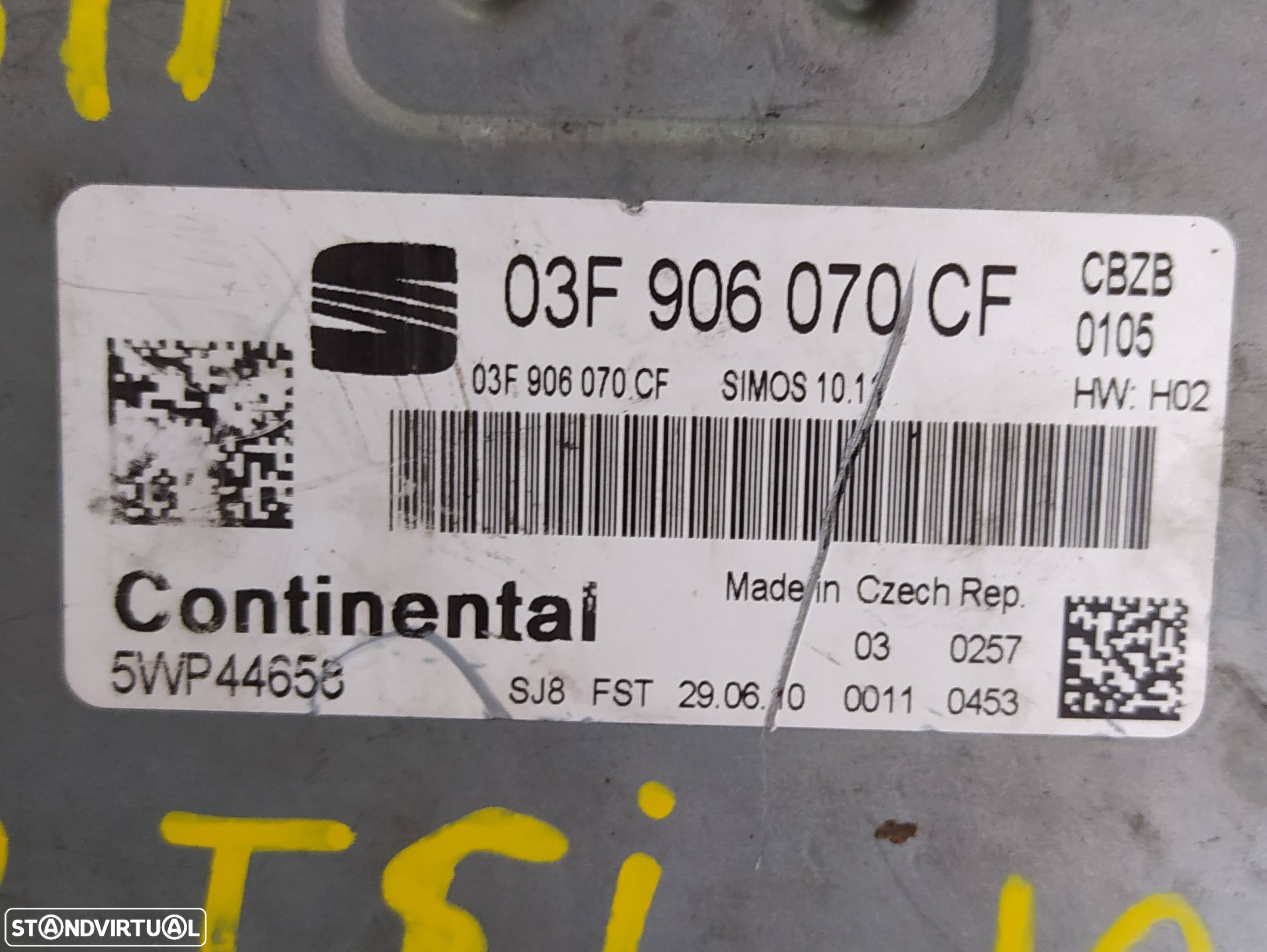 Motor seat leon 1.2TSI 105cv CBZ gasolina caixa 6 velocidades LNY - 10