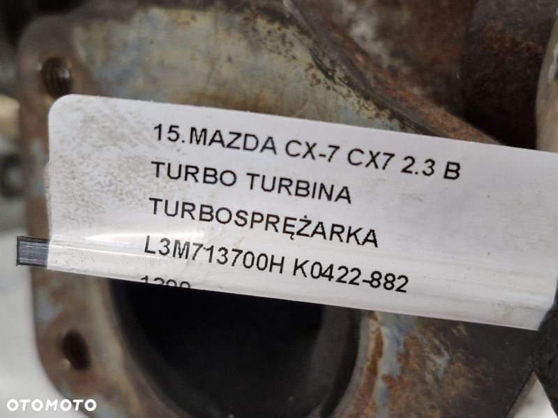 MAZDA CX-7 CX7 2.3 B TURBO TURBINA TURBOSPRĘŻARKA L3M713700H K0422-882 - 6