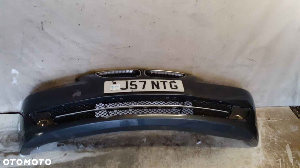 ^ ZDERZAK PRZÓD PRZEDNI BMW E60 E61 SERIA 5 LIFT FL TITANGRAU SZARY GRAFITOWY SPRYSKIWACZE LAMP XENON PDC CZUJNIKI HALOGENY - 1