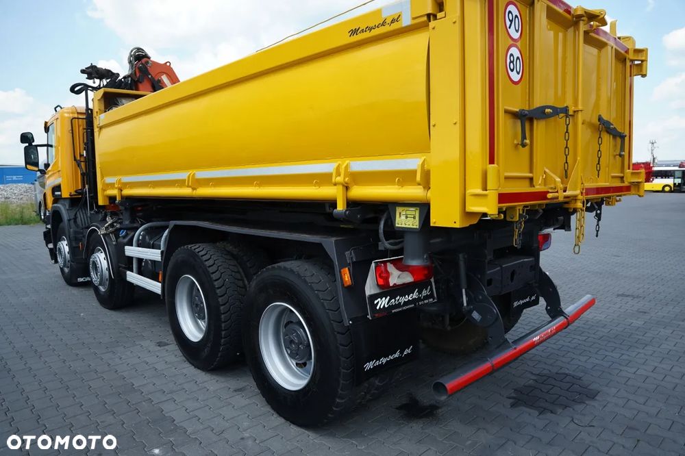Scania P 410 / 8x4 / WYWROTKA - 6 M + HDS ATLAS 116.3  / ROTATOR / EURO 6 / - 21